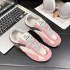 Retro mesh splicing contrasting color Dexun shoes women's 2025 new versatile soft-soled casual sports breathable Forrest Gump shoes