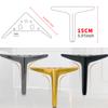 4Pcs Metal Furniture Feet Legs Replacement Sofa Couch Legs Modern Style Triangle Dresser Legs Easy To Installation