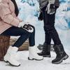 36-46 Winter Men's Plus Velvet High-top Outdoor Shoes Women's Large Size Hiking Shoes Plus Fur Warm Hiking Boots