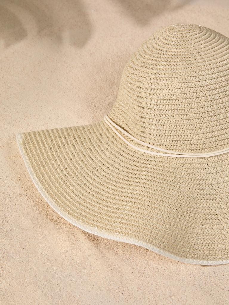 Women Boho Straw Sun Hat With Wide Brim For Beach Summer Outdoor