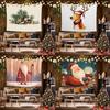 Christmas Cartoon Tapestry Background Cloth Hanging Cloth Bedroom Bedside Decorative Wall Cloth Rental Dormitory Tapestry