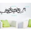 Wallpaper DIY Stickers Removable Waterproof Cartoon Animal Owl Wall Sticker Kids Home Decor for Living Room