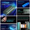 Portable 2230 M.2 Disk Enclosure NVMe Protocol USB3 1 Port Aluminum Shell Enhances Heat Dissipation Secure Installation