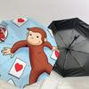 1PC curious george heart Umbrella-8-Rib Reinforced Portable Folding Travel Suitable for All Seasons Outdoor Daily Use Is an Ideal Choice -F317