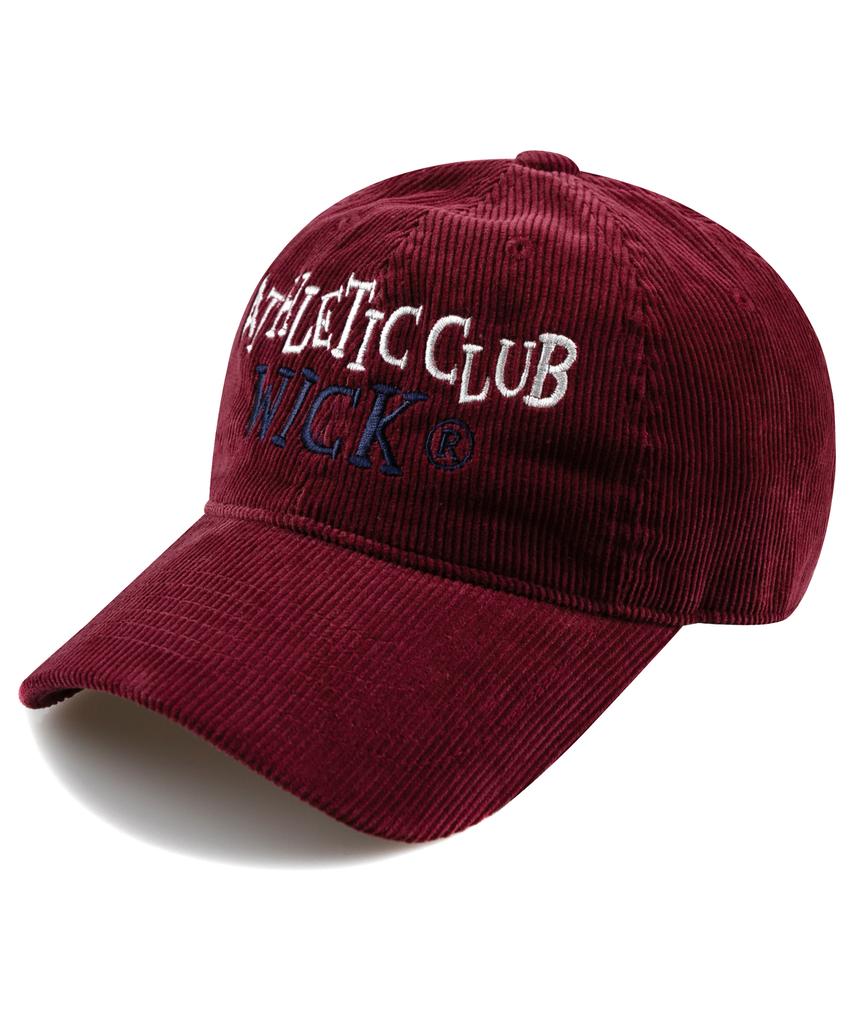 Wig Athletic Club Corduroy Ball Cap - Burgundy