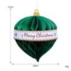 Christmas 3D Paper Lantern Hanging Decorative Crepe Garlands Holiday Decoration for