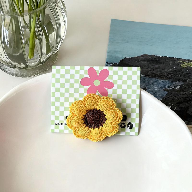 

Plush Sunflower Hair Clips for Girls - Cute Cartoon Baby Hairpins