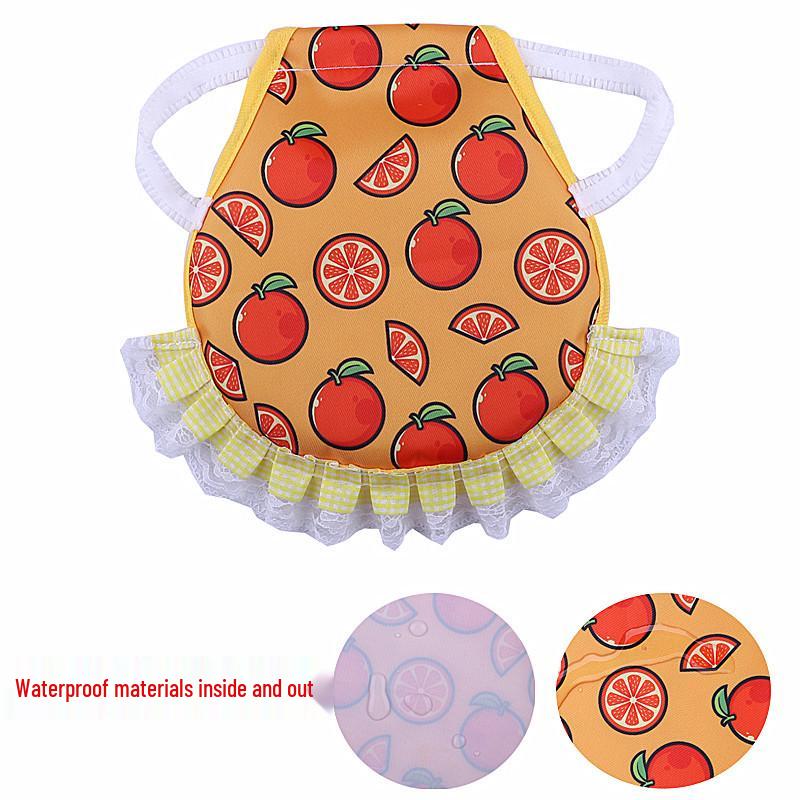 Dual-Layer Hen Saddle Apron with Feather and Back Protector