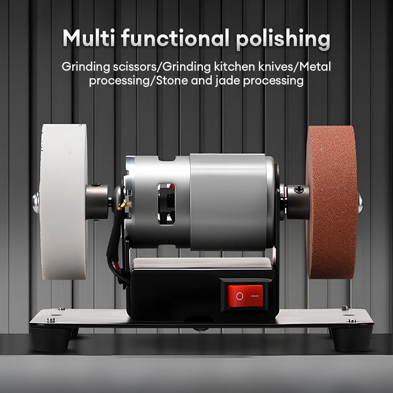 100W Double Grinder Grinding Disc Electric Small Grinding And Polishing Drilling Machine Sharpener