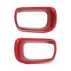 Car Front Bumper Air Duct Cover Pair Red Plastic Grille Frame for Mini Cooper S F55 F56 F57 2014 to 2021
