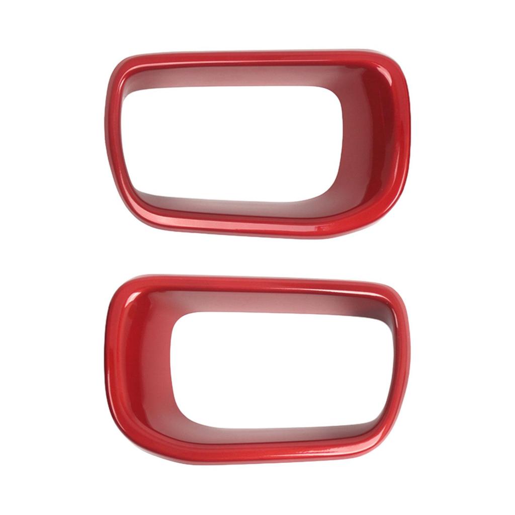 Car Front Bumper Air Duct Cover Pair Red Plastic Grille Frame for Mini Cooper S F55 F56 F57 2014 to 2021