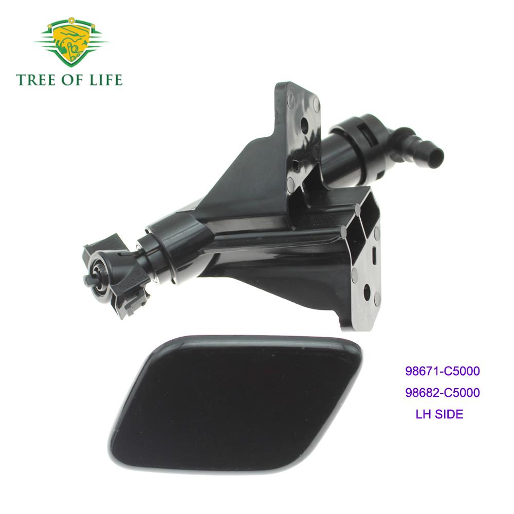 FOR KIA Sorento UM 2015 2016 2017 2018 Front Bumper Head Light Lamp Washer Spray Nozzle Cleaning Pump Actuator with Cover Cap