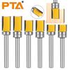 6-Pattern Guide Trim Router Bit with Bearing for Woodworking
