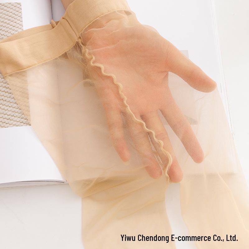 Ultra-Thin Seamless Pantyhose - Anti-Snag, Core-Spun Yarn, First-Tier, Skin-Beautifying, Fully Transparent & Invisible Summer Wear