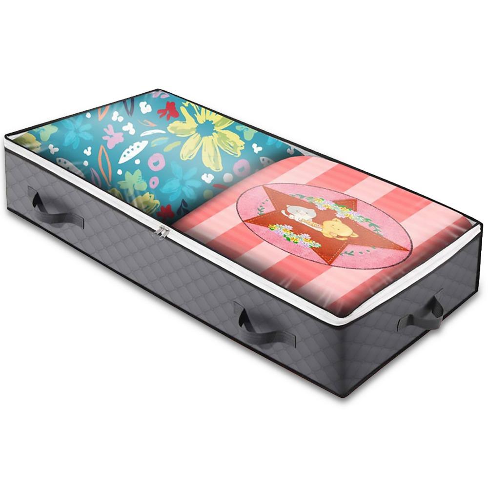 3 Layers Underbed Storage Bag Foldable Storage Bins Storage Containers  For Comforter