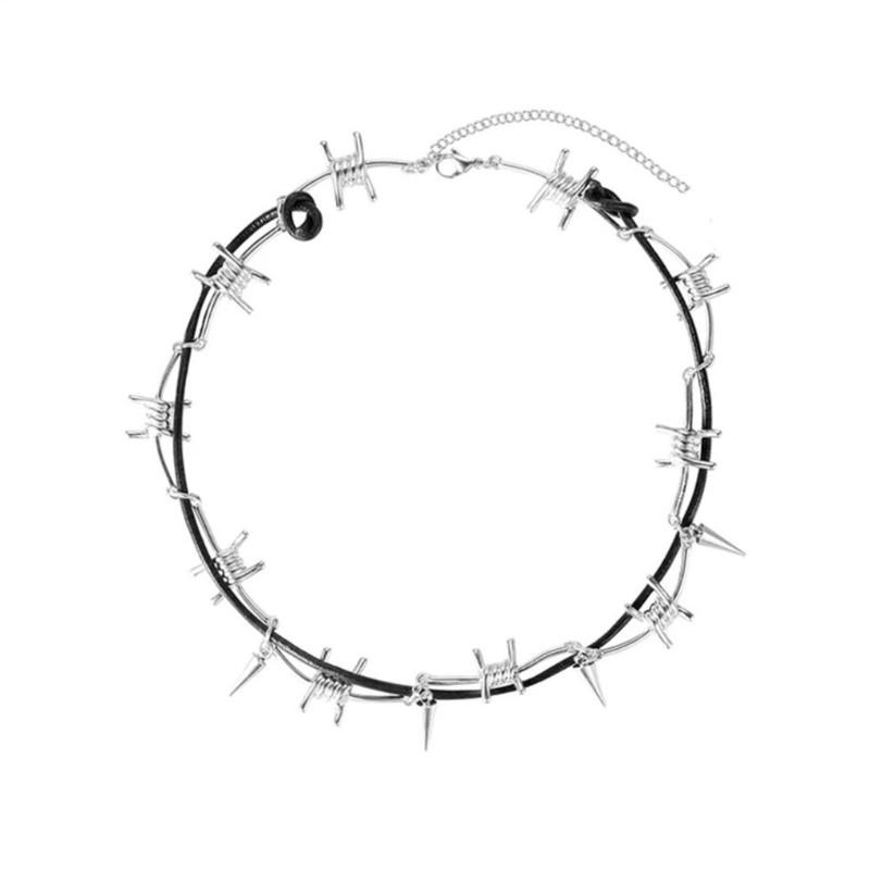 

Stylish Gothic Thorn Necklace Adornment Perfect for Punk Style and Trendsetters Seeking Unique Accessories 1
