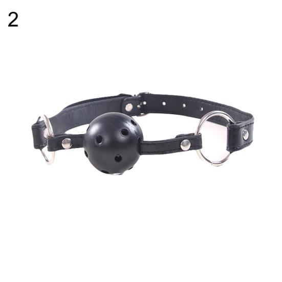 Mouth Gag Ball Harness Oral Fixation Restraints Bondage Adults Sex Game Toy