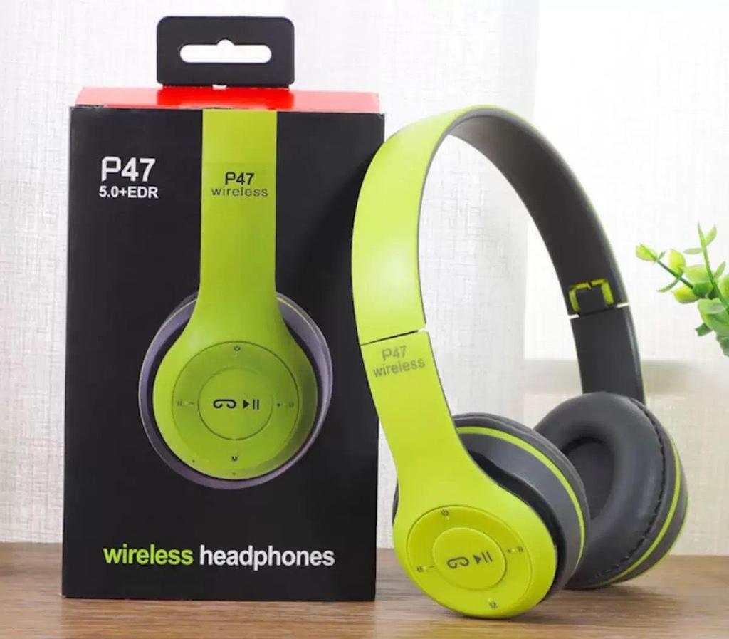 P47 Bluetooth 5.0 Over-Ear Wireless Headset – Stereo Sound, Ideal Gift