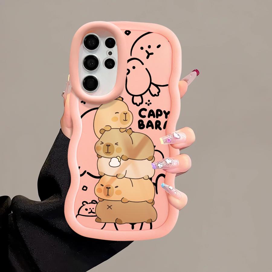 Capybara Cute Cool Soft Phone Cover Case for Samsung Galaxy S21 S20 FE S23 Plus A25 S24 S22 Ultra S25 A26 A24 A54 A55 A36 A35