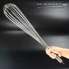 Commercial 304 Stainless Steel Egg Beater - 16 Wire Whisk for Baking and Whipping Cream, Large Size
