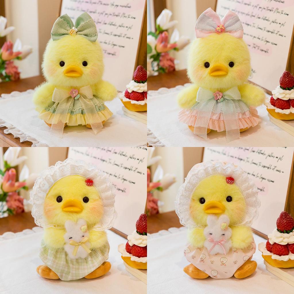 Plush Toy Duck With Dress For Children Kids Baby Soft Animal Doll Gift