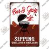 Putuo Decor BBQ Metal Sign Tin Plaque Vintage Metal Signs Iron Painting for Barbecue Bar Pub Kitchen Party Zone Wall Decor