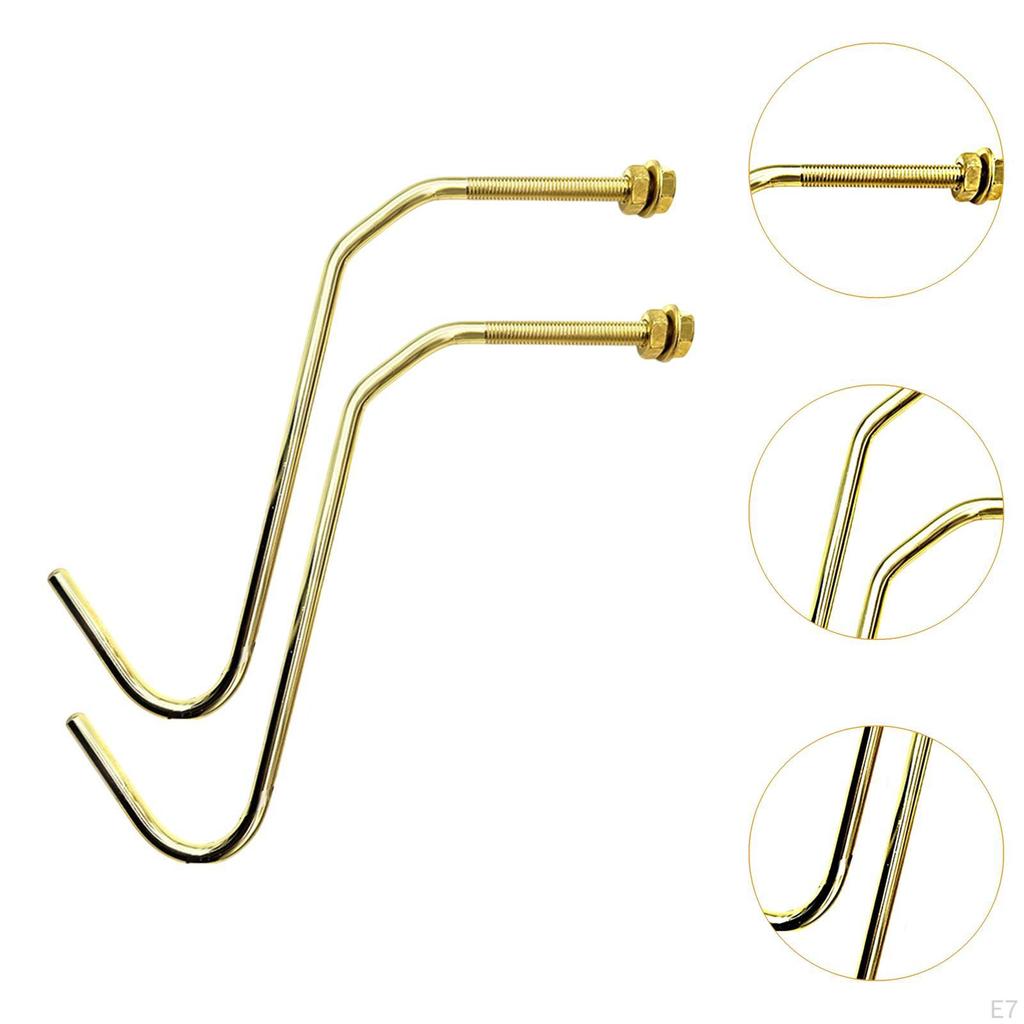 2 Piezas Ganchos para Tacos de Billar Snooker Puente Varilla Mesa de Billar