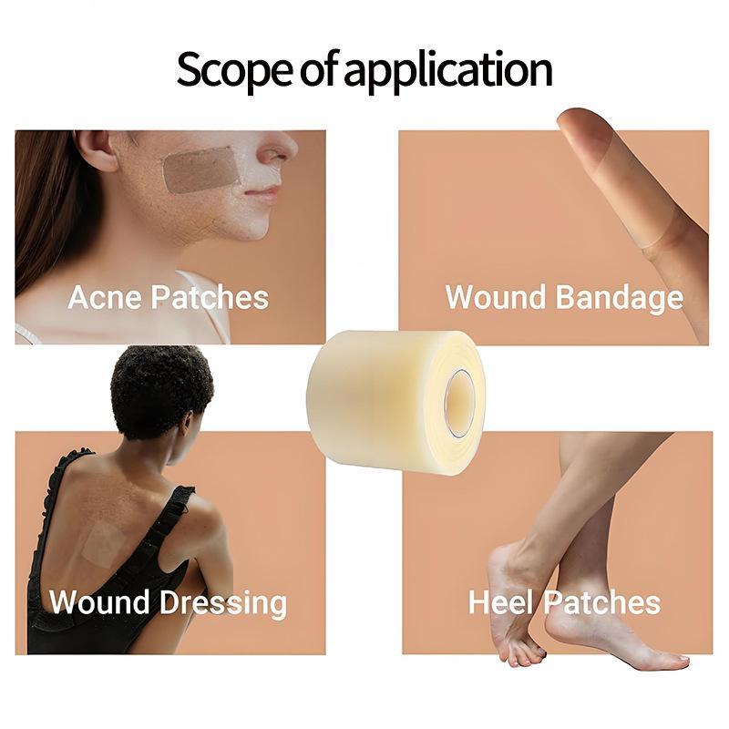 Hydrocolloid Roll For Wound Care Hydrocolloid Patch Bandages With Self-Adhesive Bed Sore Bandages Highly Absorbent For Burn