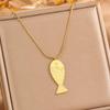 Exquisite Gold Little Fish Clavicle Chain: Non-fading Titanium Steel Necklace for Women