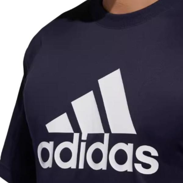 adidas T Shirts Men's Blue Crew Neck Moderate Straight Fit FM5371-