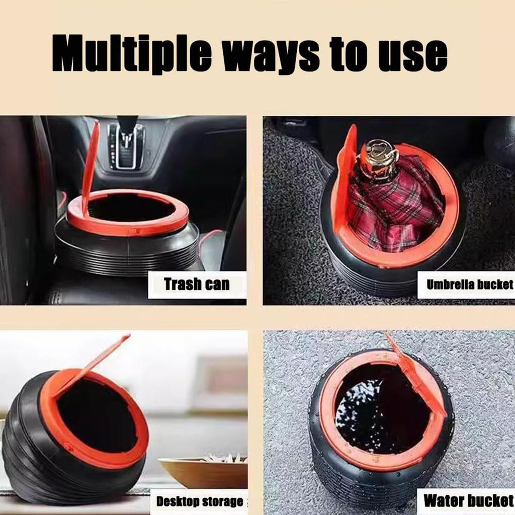 Car Trash Can Foldable Mini Garbage Bin Magic Storage Bucket for Vehicle Portable Retractable Umbrella Holder