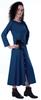 Moomaya Full Sleeves Maxi Dress Long Button Down Solid Casual Slit Dresses