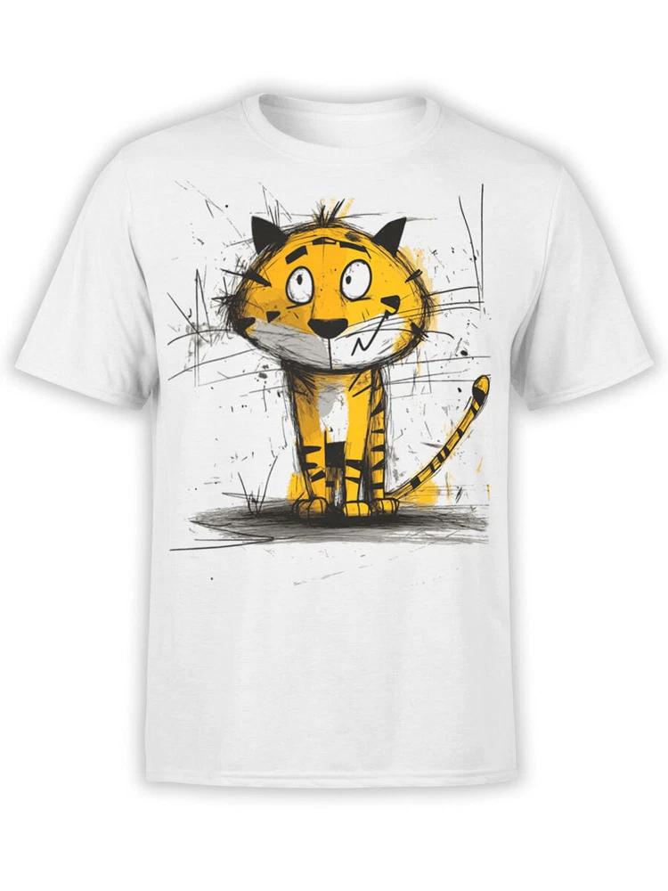 Tiger Tshirt Collection Scribble Tiger Tshirt Unisex S
