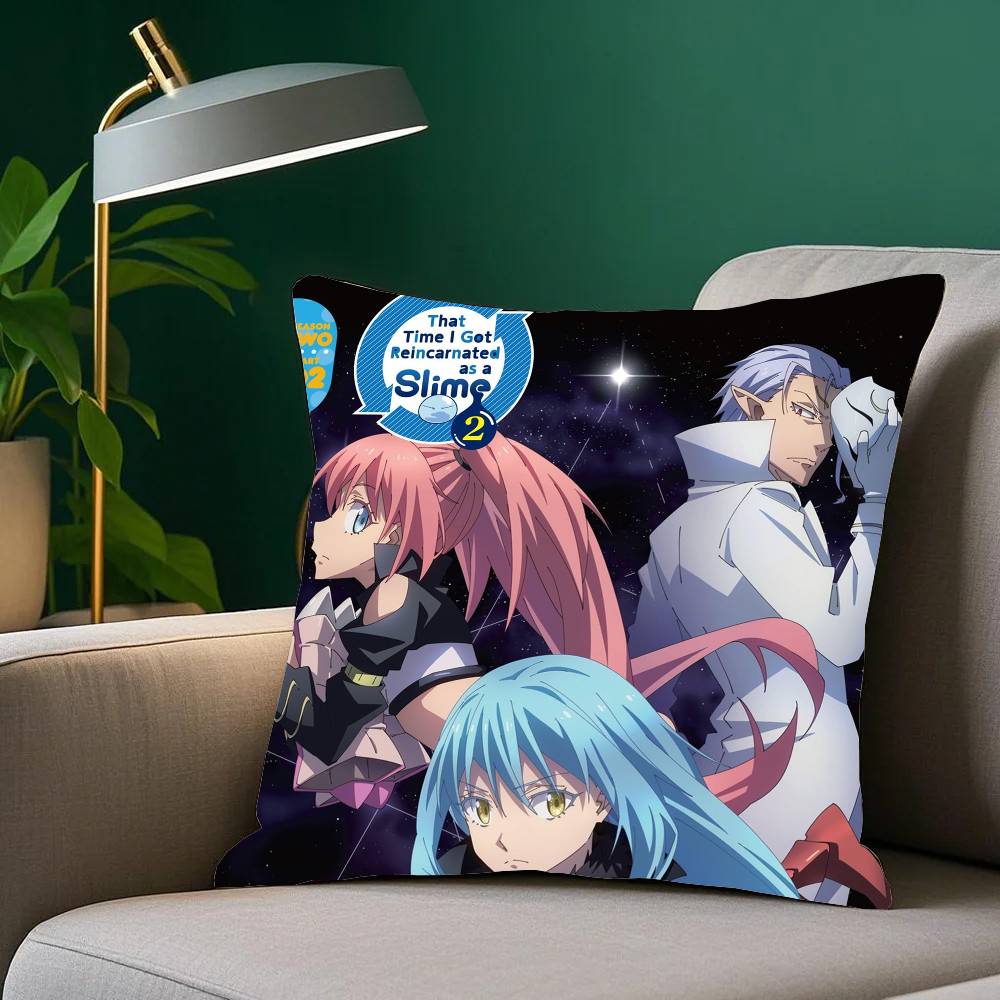 That Time I Got R-Reincarnated As A Slime Anime Pillow Case Home Decor Throw For Sofa Bed Car Room Decor Gift Idea