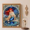 5d Diamond Painting, Ariel Mermaid Mosaic Art Painting Diy Handmade Sticker Gift, Home Decoration Painting