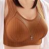 Women Push Up Bra Plus Size Bras Seamless Cotton Bralette Thin Cup Breathable Wireless Underwear Elderly Brassiere Gather