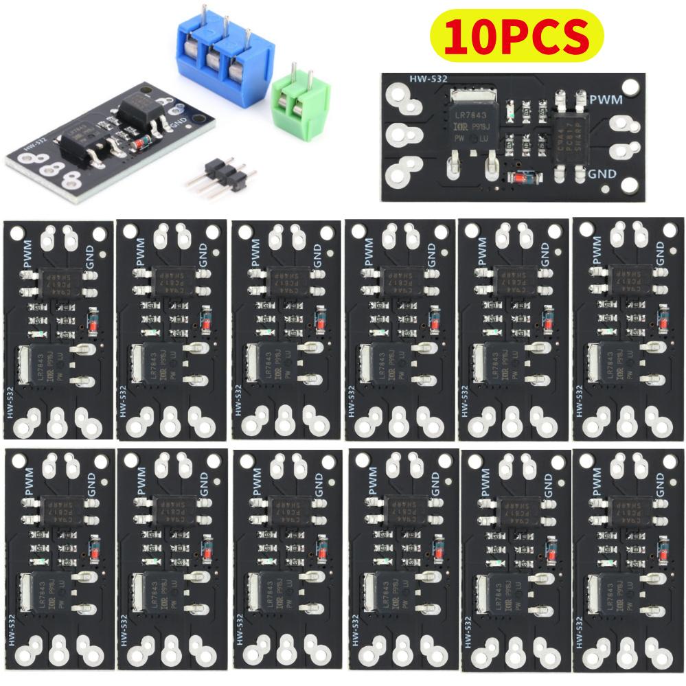 

50PCS/30PCS/20PCS /10PCS DC5-30V PWM LR7843 Isolated MOSFET MOS Tube FET Module Replacement Relay Board