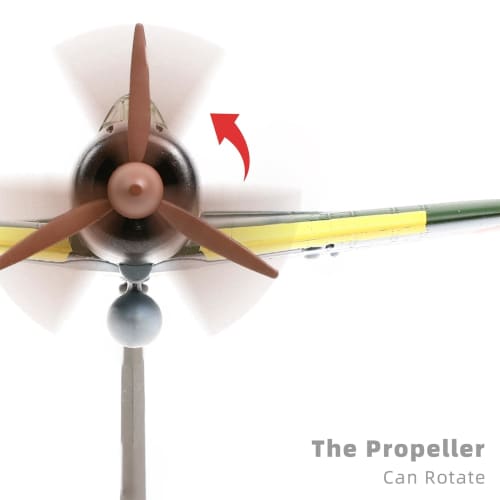 NUOTIE 1/72 Mitsubishi A6M5C Type 52 Zero Fighter Metal Diecast Aircraft Model Kit, JP, WWII Vintage Fighter Plane Model with Stand, Perfect for Adult