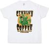CTHULHU COFFEE Kids Boys T-Shirt Horror Arkham Miskatonic Lovecraft Dunwich-