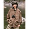 2024 Letter Long Sleeve Shirt Japanese Hong Kong Style Ins Loose Shirt Boys Summer Trendy Versatile Casual Coat