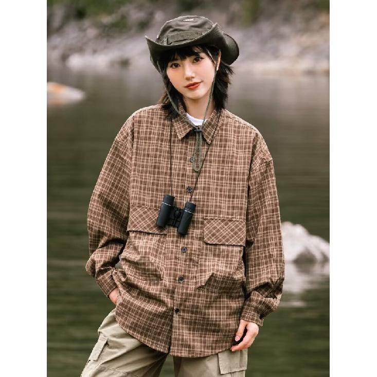 2024 Letter Long Sleeve Shirt Japanese Hong Kong Style Ins Loose Shirt Boys Summer Trendy Versatile Casual Coat