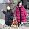 2025 Girls' Winter Fashion: Mid-Length White Duck Down Jacket, Thickened for Big Girls