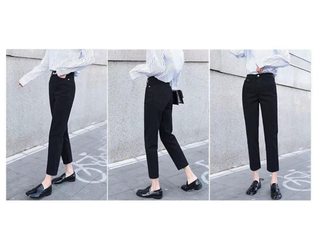2025 Women's High Waist Summer Slimming Straight Leg Cropped Jeans