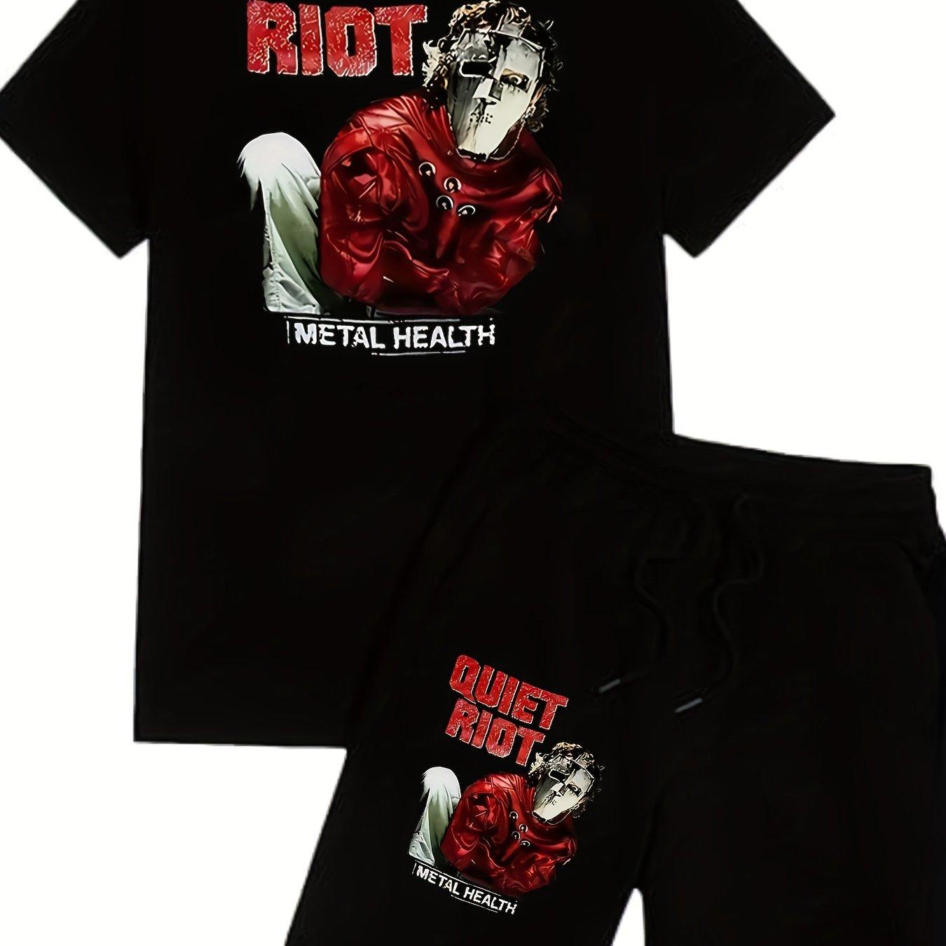 

American Hip Hop Y2K Retro Rock Band Icon Album Art Street Style Casual Suit Summer Men and Women New Retro Fashion Streetwear 4XL