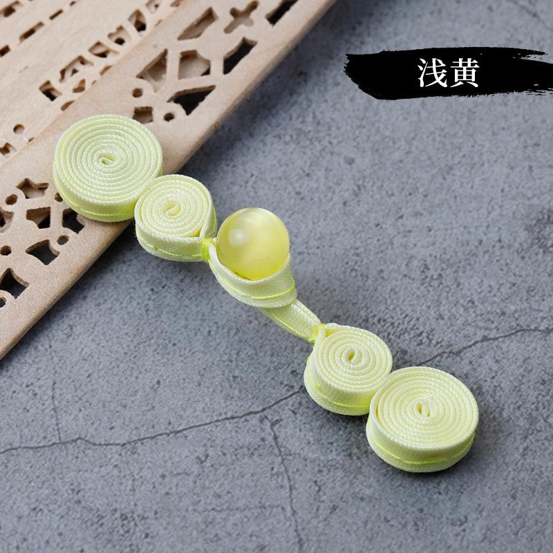 5 Pair Cheongsam Buttons Jade Beads Gourd Disc Buttons Handwoven Cloth Buttons Tang Clothing Decorative Accessories