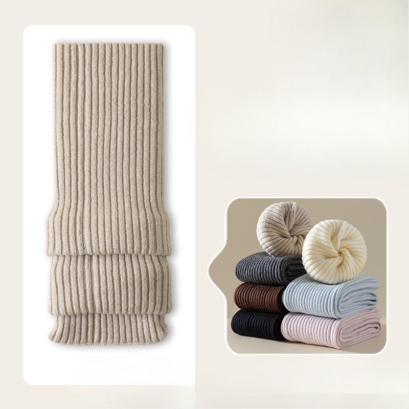 

Women s Hosiery for Autumn and Winter, Paired with Small Leather Shoes, Jk Leg Covers, Calf Socks, Knitted Leg Shaping Hosiery 1 pair бежевий