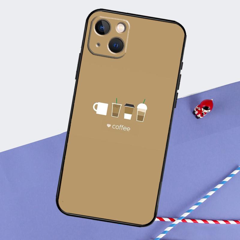 

frist coffee Phone Case For iPhone 16 15 Pro Max 12 13 Mini 11 14 Pro Max XR 16 15 Plus 16e Cover Coque iPhone 13 mini