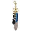 2025 Exquisite star-shaped feather keychains, fashionable accessories, elegantly designed keychain pendants, and bag pendants