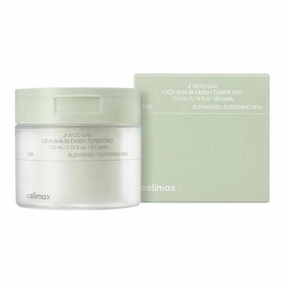 JI WOO GAE Cica BHA Blemish Toner Pad 170 ml(60 Pads)