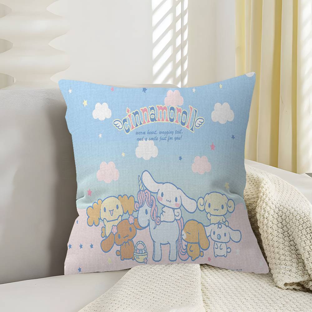 C-Cinnamoroll Maple Design Cushion Cover Happy Autumn Harvest Decor Holiday Decorati Pillow Cover